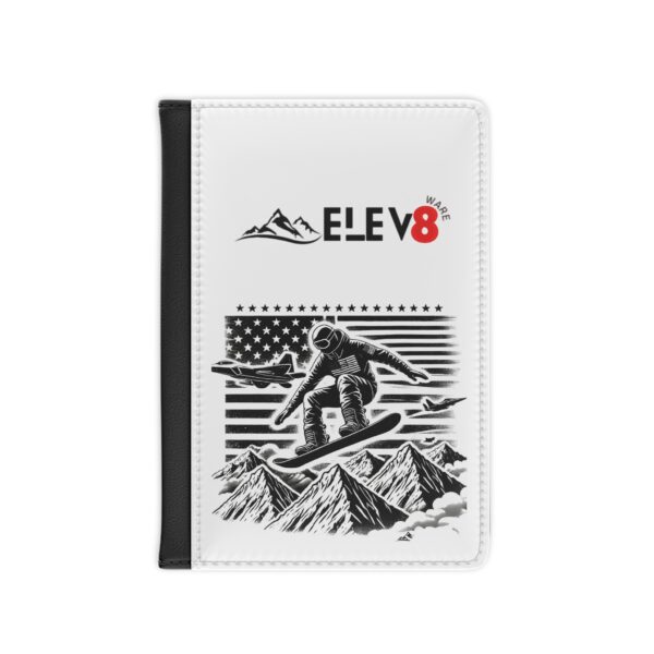 Elev8 Adventure Passport Cover - Snowboarder Design for Travel Enthusiasts